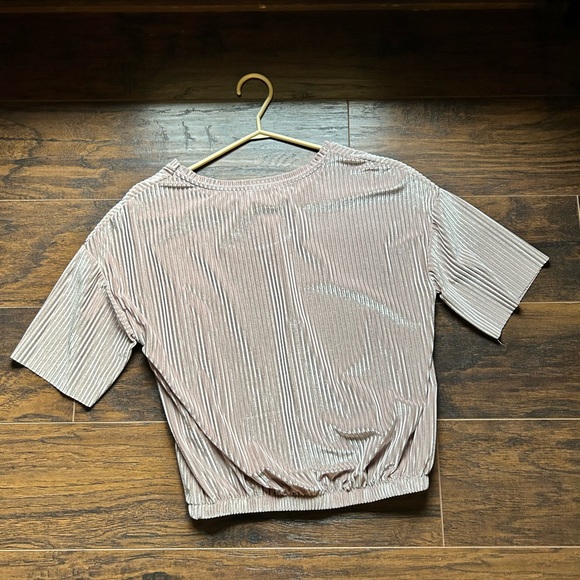 Zara cropped pleated top/blouse - Picture 2 of 4